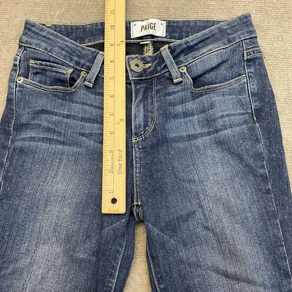 Paige Jeans Womens 26 Verdugo Crop Skinny Stretch Blue Denim Pants‎